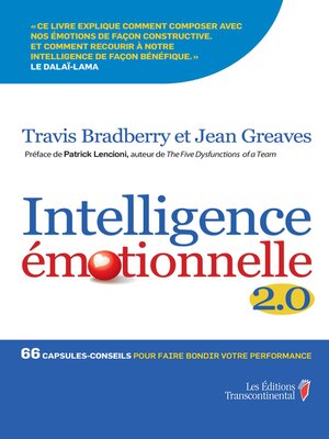 cover image of Intelligence émotionnelle 2.0